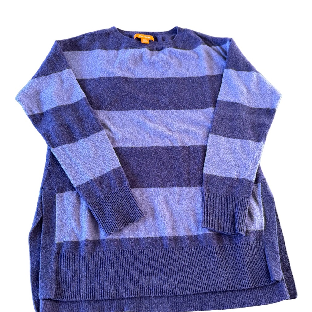 Joe Fresh Crew Neck Striped Sweater